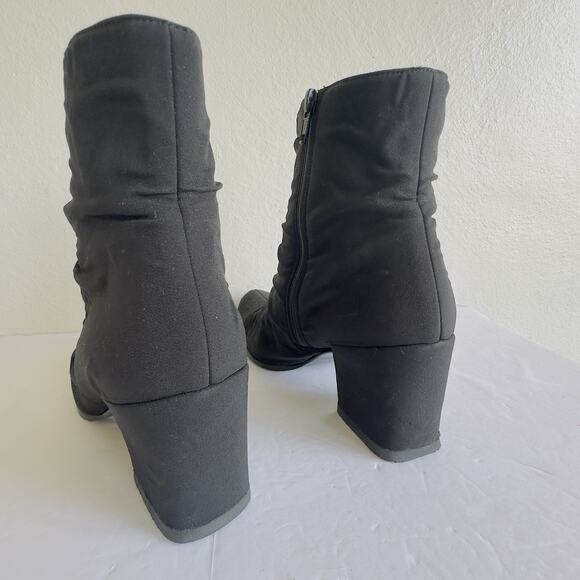 PRADA Nylon Ankle Boots Black Block Heel Womens Size 39/US 9.5 – Made in Italy - Picture 13 of 14
